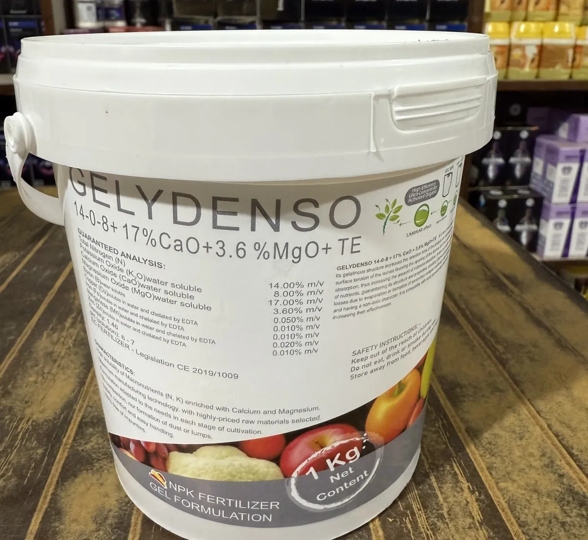 Gelydenso 14-0-8 + 17% CaO + 3.6% MgO + TE tub